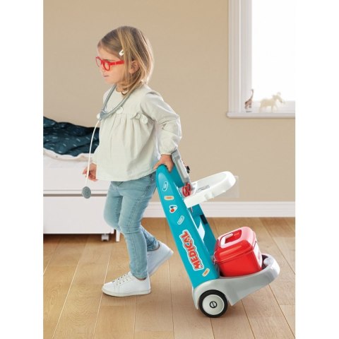 Smoby SMOBY Elektroniczny Wózek Medyczny Lekarski 16 akcesoriów Smoby SMOBY Elektroniczny Wózek Medyczny Lekarski 16 akcesoriów