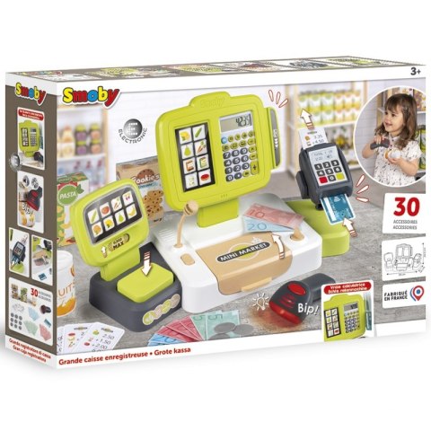 Smoby SMOBY Kasa Sklepowa Elektroniczna Ze Skanerem i Wagą Smoby SMOBY Kasa Sklepowa Elektroniczna Ze Skanerem i Wagą