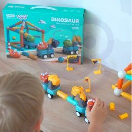 Woopie WOOPIE Klocki Magnetyczne Dinozaury Konstrukcyjne 84 el.