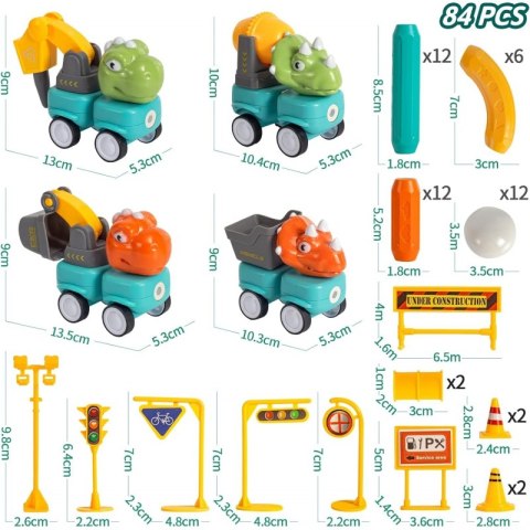 Woopie WOOPIE Klocki Magnetyczne Dinozaury Konstrukcyjne 84 el. Woopie WOOPIE Klocki Magnetyczne Dinozaury Konstrukcyjne 84 el.