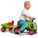 FALK FALK Jeździk Claas 470 Arion Zielony z Przyczepką + Zestaw do piasku