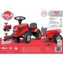 FALK FALK Traktorek Baby Massey Ferguson Czerwony z Przyczepką + akc. Od 1 roku