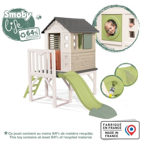 Smoby Smoby Domek Na Palach Ze Zjeżdżalnią Smoby Smoby Domek Na Palach Ze Zjeżdżalnią