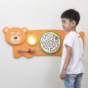 Viga Toys VIGA Tablica Sensoryczna Manipulacyjna Miś Certyfikat FSC Montessori