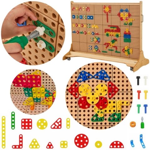 Masterkidz MASTERKIDZ Zestaw Geometrycznych Kształtów Klocków do Paneli Ściennych STEM 260 el. Masterkidz MASTERKIDZ Zestaw Geometrycznych Kształtów Klocków do Paneli Ściennych STEM 260 el.