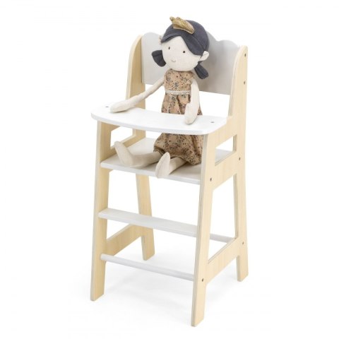 Viga Toys VIGA PolarB Krzesełko do Karmienia dla Lalek Białe Drewniane Viga Toys VIGA PolarB Krzesełko do Karmienia dla Lalek Białe Drewniane