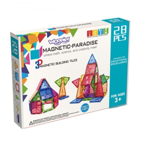Woopie WOOPIE Magnetyczne Klocki Konstrukcyjne Montessori 3D Woopie WOOPIE Magnetyczne Klocki Konstrukcyjne Montessori 3D