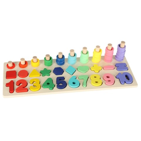 Liczydło drewniane sorter cyfry montessori 3w1 13x36cm Kik Sp. z o. o. Sp. k. Liczydło drewniane sorter cyfry montessori 3w1 13x36cm Kik Sp. z o. o. Sp. k.