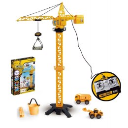 Woopie WOOPIE Dźwig Żuraw Zdalnie Sterowany 103 cm R/C Ciężarówka Koparka + 4 Akc.