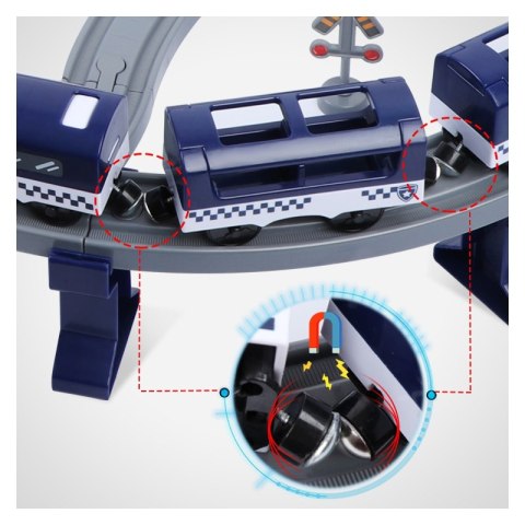 Woopie WOOPIE Kolejka Elektryczna Tor Samochodowy Komisariat Policji Helikopter Auta 92 el. Woopie WOOPIE Kolejka Elektryczna Tor Samochodowy Komisariat Policji Helikopter Auta 92 el.