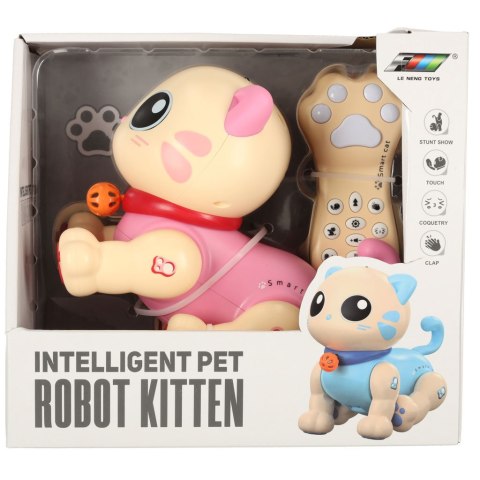 Kot kotek interaktywny zdalnie sterowany na pilota RC robot skacze różowy Kik Sp. z o. o. Sp. k. Kot kotek interaktywny zdalnie sterowany na pilota RC robot skacze różowy Kik Sp. z o. o. Sp. k.