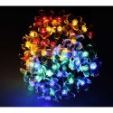 Lampki ogrodowe solarne kwiatki 7m 50LED multikolor Kik Sp. z o. o. Sp. k.