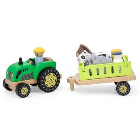 Viga Toys VIGA Traktor Drewniany Zwięrzatka Farma Zagroda Viga Toys VIGA Traktor Drewniany Zwięrzatka Farma Zagroda
