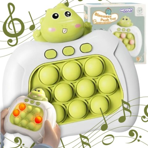 Woopie WOOPIE Gra POP IT Elektryczna Antystresowa Zręcznościowa Dinozaur Zielony Zestaw 9 szt. Woopie WOOPIE Gra POP IT Elektryczna Antystresowa Zręcznościowa Dinozaur Zielony Zestaw 9 szt.