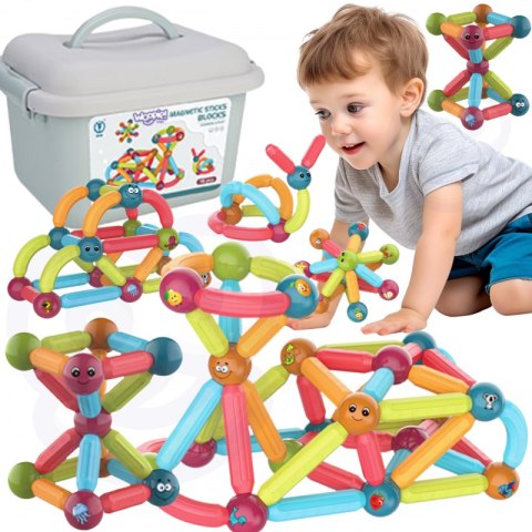 Woopie WOOPIE Magnetyczne Klocki Konstrukcyjne Edukacyjne 76 el. Woopie WOOPIE Magnetyczne Klocki Konstrukcyjne Edukacyjne 76 el.