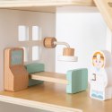 Viga Toys VIGA Drewniany Szpital Z Karetką Winda Zestaw 15 el