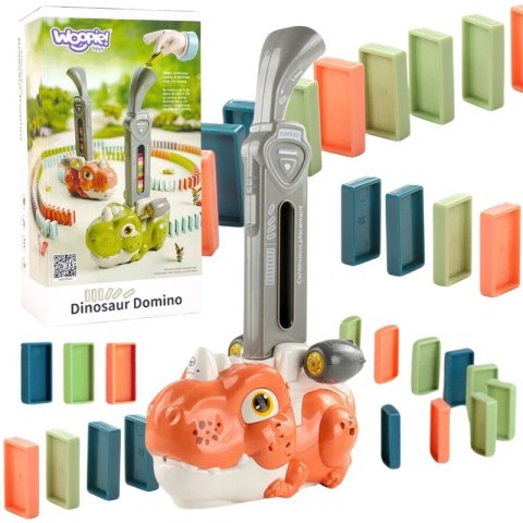 Woopie WOOPIE Elektryczna Ciuchcia Lokomotywa do Klocków Domino Dinozaur Pomarańczowy - 8 szt. Woopie WOOPIE Elektryczna Ciuchcia Lokomotywa do Klocków Domino Dinozaur Pomarańczowy - 8 szt.