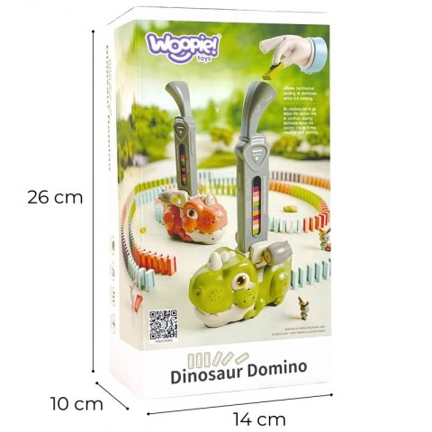Woopie WOOPIE Elektryczna Ciuchcia Lokomotywa do Klocków Domino Dinozaur Pomarańczowy - 8 szt. Woopie WOOPIE Elektryczna Ciuchcia Lokomotywa do Klocków Domino Dinozaur Pomarańczowy - 8 szt.