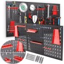 E-hurtownia Tablica warsztatowa narzędziowa perforowana 120x60 cm komplet 25 uchwytów