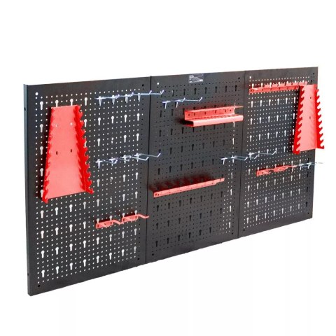 E-hurtownia Tablica warsztatowa narzędziowa perforowana 120x60 cm komplet 25 uchwytów E-hurtownia Tablica warsztatowa narzędziowa perforowana 120x60 cm komplet 25 uchwytów