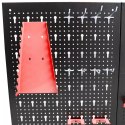 E-hurtownia Tablica warsztatowa narzędziowa perforowana 120x60 cm komplet 25 uchwytów