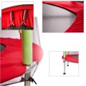 Trampolina do domu ogrodu dla dzieci siatka 140cm 55inch czerwona Kik Sp. z o. o. Sp. k.