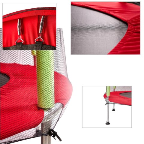 Trampolina do domu ogrodu dla dzieci siatka 140cm 55inch czerwona Kik Sp. z o. o. Sp. k. Trampolina do domu ogrodu dla dzieci siatka 140cm 55inch czerwona Kik Sp. z o. o. Sp. k.