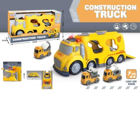 Woopie WOOPIE Duża Żółta Laweta City Truck Efekty Dźwiękowe i Świetlne Woopie WOOPIE Duża Żółta Laweta City Truck Efekty Dźwiękowe i Świetlne