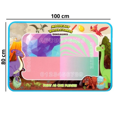 Woopie WOOPIE Magiczna Mata do Malowania Wodą XXL Pieczątki Cyferki 100cm Woopie WOOPIE Magiczna Mata do Malowania Wodą XXL Pieczątki Cyferki 100cm