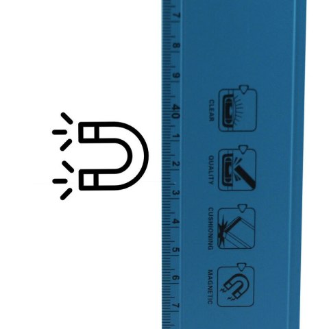 Bituxx Poziomica magnetyczna aluminiowa wzmocniona 30cm Bituxx Poziomica magnetyczna aluminiowa wzmocniona 30cm