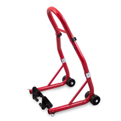 Bituxx Stojak motocyklowy przedniego koła czerwony stalowy 250kg CERTYFIKOWANY Bituxx Stojak motocyklowy przedniego koła czerwony stalowy 250kg CERTYFIKOWANY