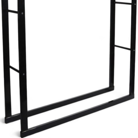 Bituxx Stojak na Drewno Kominkowe Bituxx Stalowy Nowoczesny Design 150cm Bituxx Stojak na Drewno Kominkowe Bituxx Stalowy Nowoczesny Design 150cm