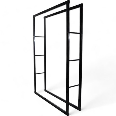 Bituxx Stojak na Drewno Kominkowe Bituxx Stalowy Nowoczesny Design 150cm Bituxx Stojak na Drewno Kominkowe Bituxx Stalowy Nowoczesny Design 150cm