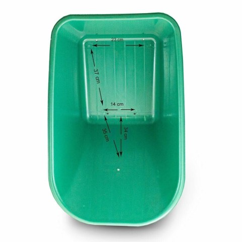 Bituxx Zapasowa misa do taczki 100l zielona pvc wytrzymała 250kg do ogrodu budowy Bituxx Zapasowa misa do taczki 100l zielona pvc wytrzymała 250kg do ogrodu budowy