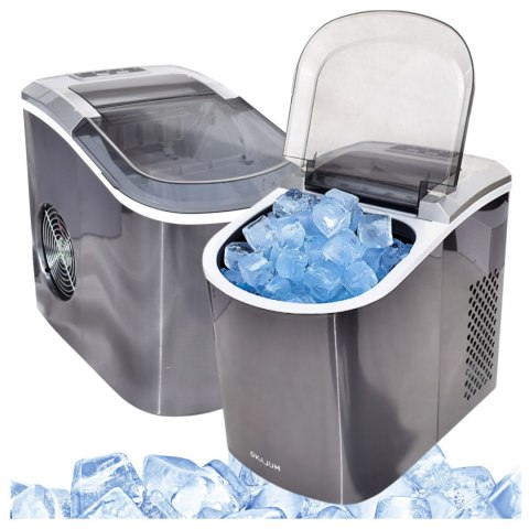 E-hurtownia Kostkarka do lodu 2,2L 10-15kg/24h szara przenośna 2 rozmiary kostek E-hurtownia Kostkarka do lodu 2,2L 10-15kg/24h szara przenośna 2 rozmiary kostek