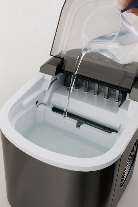 E-hurtownia Kostkarka do lodu 2,2L 10-15kg/24h szara przenośna 2 rozmiary kostek E-hurtownia Kostkarka do lodu 2,2L 10-15kg/24h szara przenośna 2 rozmiary kostek