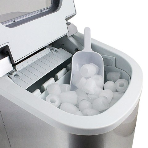 E-hurtownia Kostkarka do lodu 2,2L 12kg/24h srebrna kompaktowa 2 rozmiary kostek E-hurtownia Kostkarka do lodu 2,2L 12kg/24h srebrna kompaktowa 2 rozmiary kostek