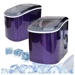 E-hurtownia Kostkarka do lodu 2,2L 15kg/24h fioletowa przenośna 2 rozmiary kostek