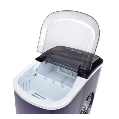 E-hurtownia Kostkarka do lodu 2,2L 15kg/24h fioletowa przenośna 2 rozmiary kostek E-hurtownia Kostkarka do lodu 2,2L 15kg/24h fioletowa przenośna 2 rozmiary kostek