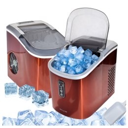 E-hurtownia Kostkarka do lodu 2,2L 15kg/24h pomarańczowa kompaktowa 2 rozmiary kostek