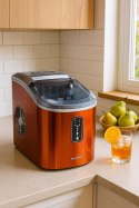 E-hurtownia Kostkarka do lodu 2,2L 15kg/24h pomarańczowa kompaktowa 2 rozmiary kostek