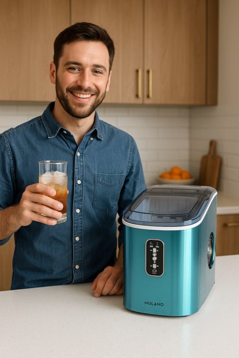 E-hurtownia Kostkarka do lodu 2,2L 15kg/24h przenośna niebieska wybór kostek E-hurtownia Kostkarka do lodu 2,2L 15kg/24h przenośna niebieska wybór kostek