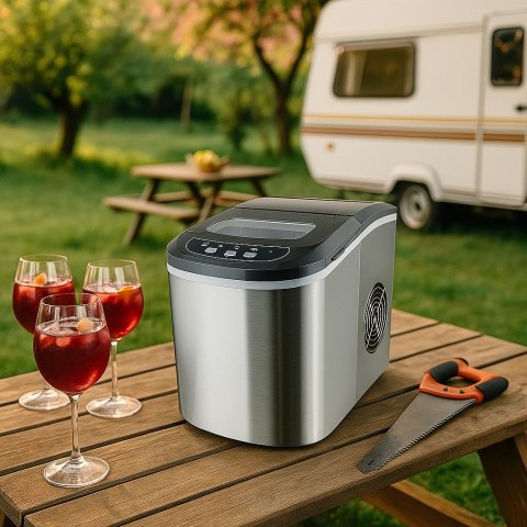 E-hurtownia Kostkarka do lodu INOX 2,2L 12kg/24h kompaktowa 2 rozmiary kostek E-hurtownia Kostkarka do lodu INOX 2,2L 12kg/24h kompaktowa 2 rozmiary kostek
