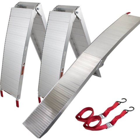 E-hurtownia Najazdy rampy aluminiowe składane 680kg 2 sztuki motocykle quady maszyny E-hurtownia Najazdy rampy aluminiowe składane 680kg 2 sztuki motocykle quady maszyny