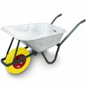 E-hurtownia Taczka budowlana 100l 250kg stal ocynkowana koło pu pełne wytrzymała