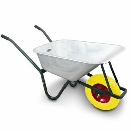 E-hurtownia Taczka budowlana 100l 250kg stal ocynkowana koło pu pełne wytrzymała