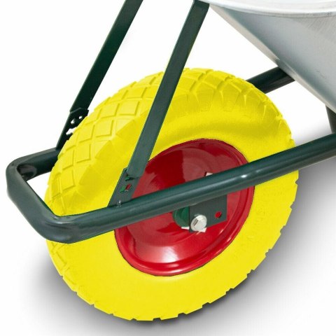 E-hurtownia Taczka budowlana 100l 250kg stal ocynkowana koło pu pełne wytrzymała E-hurtownia Taczka budowlana 100l 250kg stal ocynkowana koło pu pełne wytrzymała