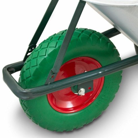 E-hurtownia Taczka budowlana 100l 250kg z kołem pu 40cm stalowa misa lekka E-hurtownia Taczka budowlana 100l 250kg z kołem pu 40cm stalowa misa lekka