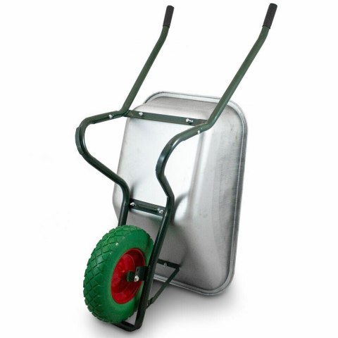 E-hurtownia Taczka budowlana 100l 250kg z kołem pu 40cm stalowa misa lekka E-hurtownia Taczka budowlana 100l 250kg z kołem pu 40cm stalowa misa lekka