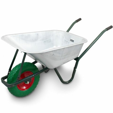 E-hurtownia Taczka budowlana 100l 250kg z kołem pu 40cm stalowa misa lekka E-hurtownia Taczka budowlana 100l 250kg z kołem pu 40cm stalowa misa lekka